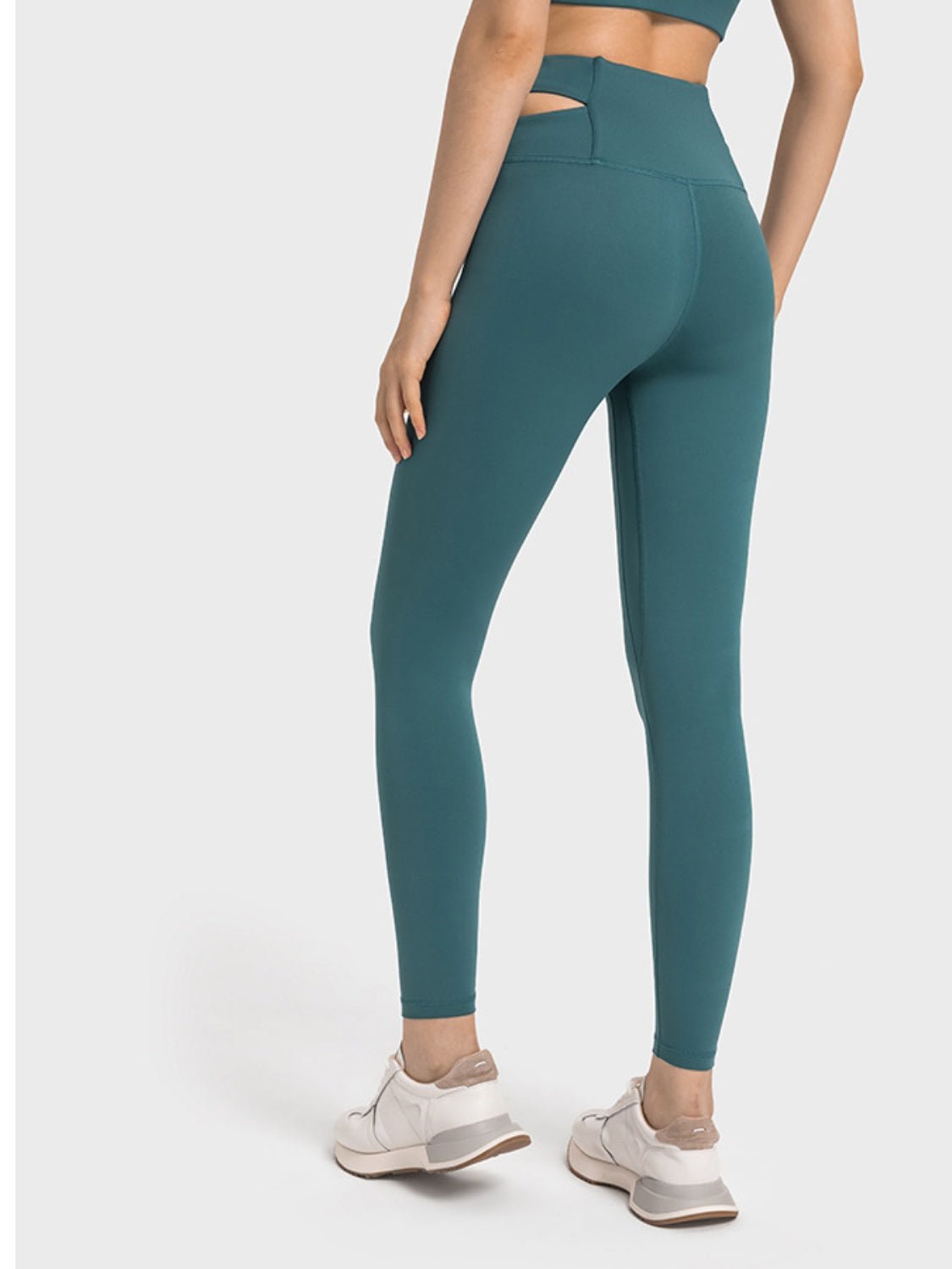 Crisscross Cutout Sports Leggings - Admiresty