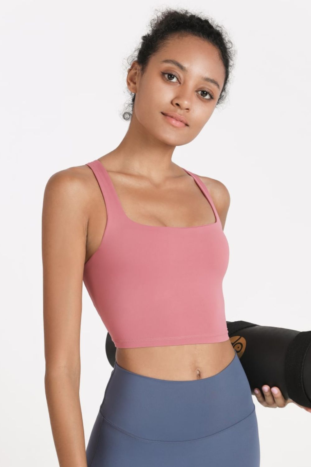 Crisscross Open Back Cropped Sports Cami - Admiresty