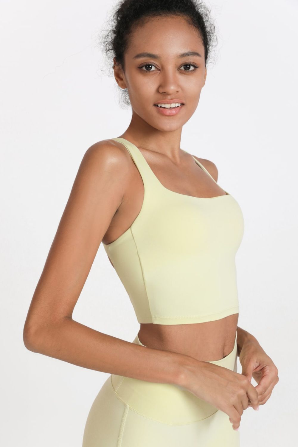 Crisscross Open Back Cropped Sports Cami - Admiresty