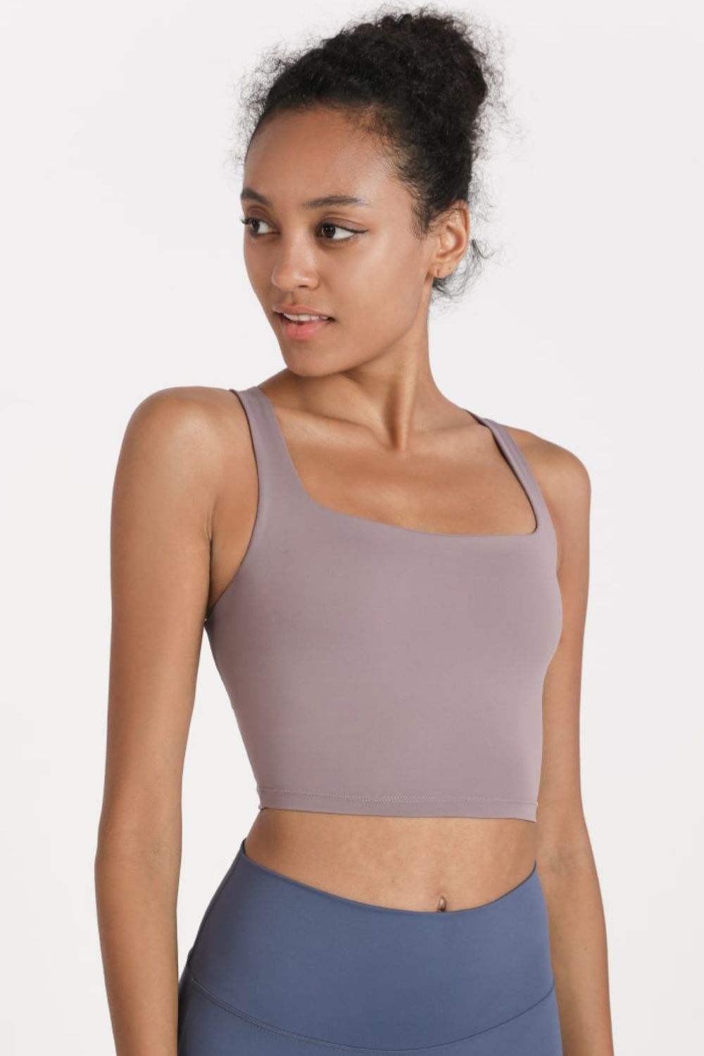 Crisscross Open Back Cropped Sports Cami - Admiresty