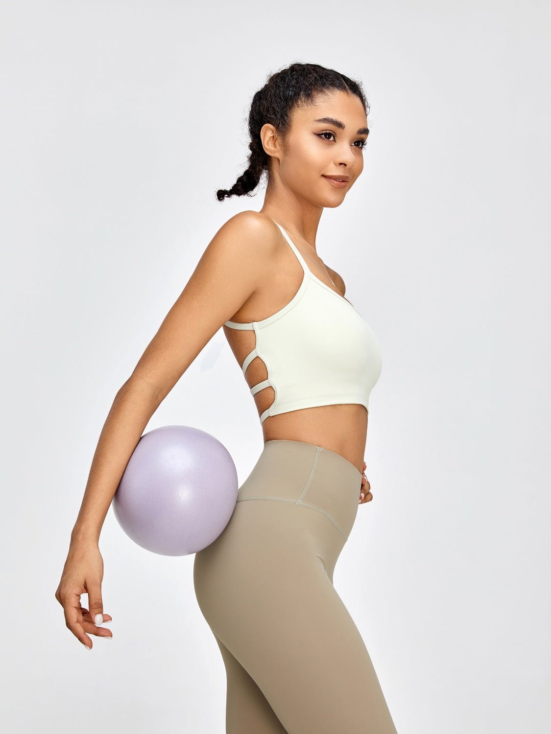 Crisscross Spaghetti Strap Active Bra - Admiresty