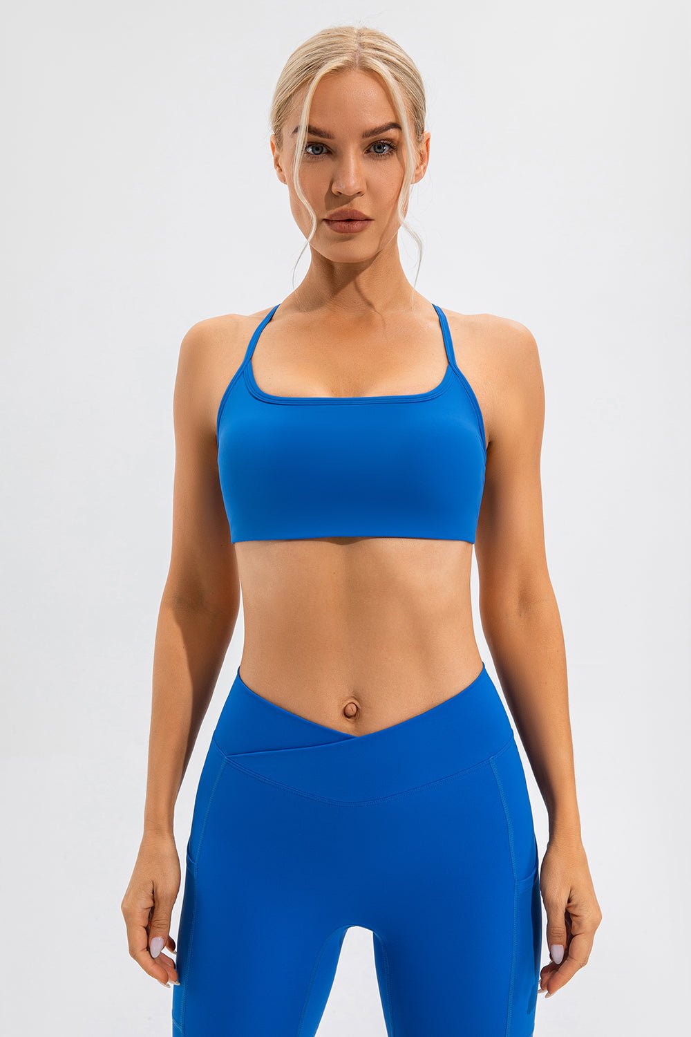 Crisscross Spaghetti Strap Active Cami - Admiresty