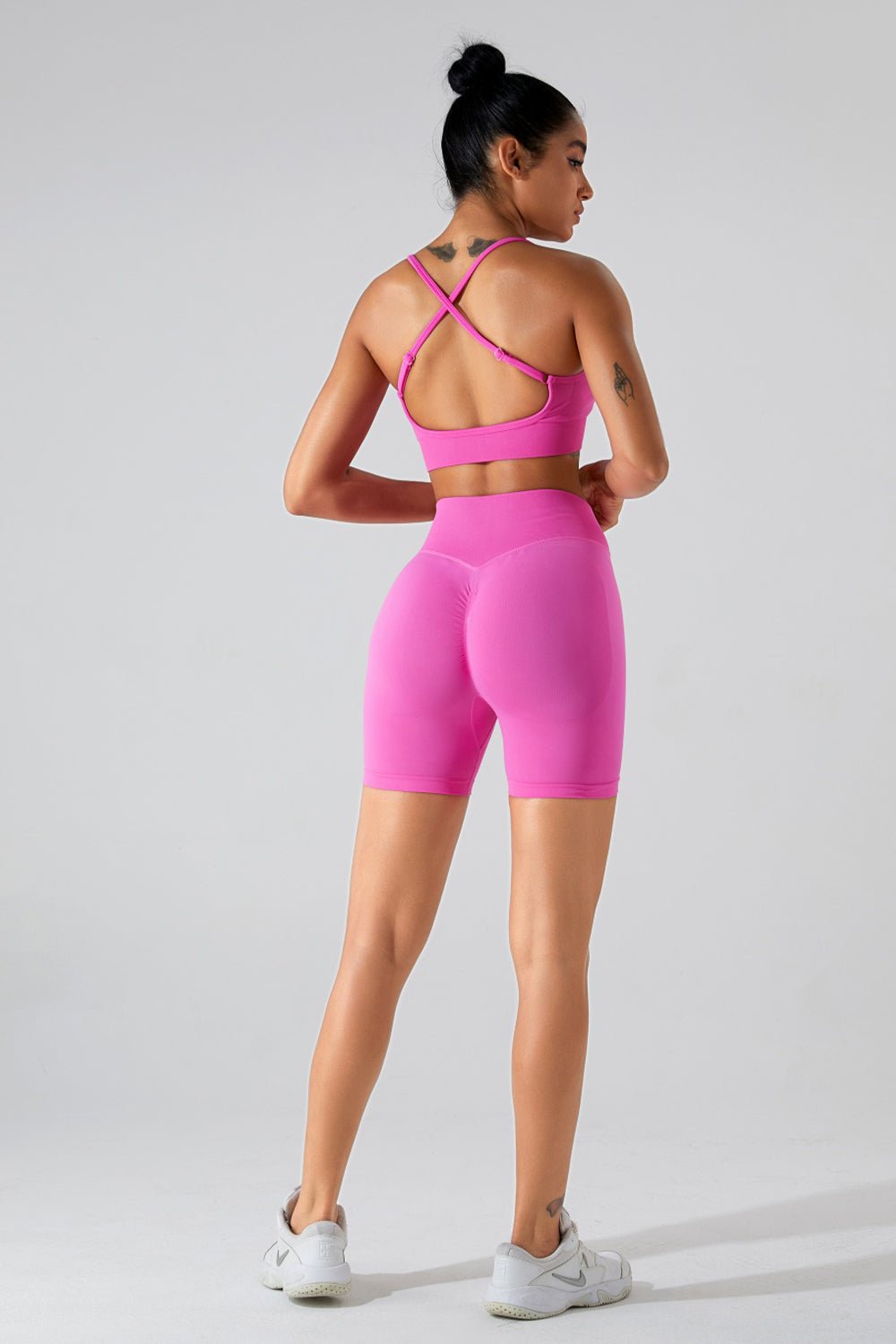 Crisscross Spaghetti Strap Active Cami - Admiresty