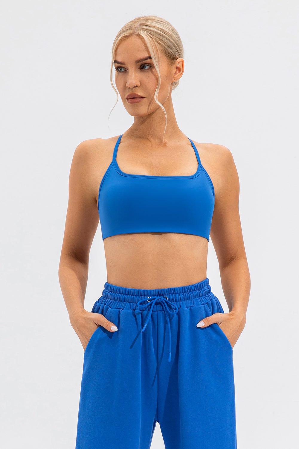 Crisscross Spaghetti Strap Active Cami - Admiresty