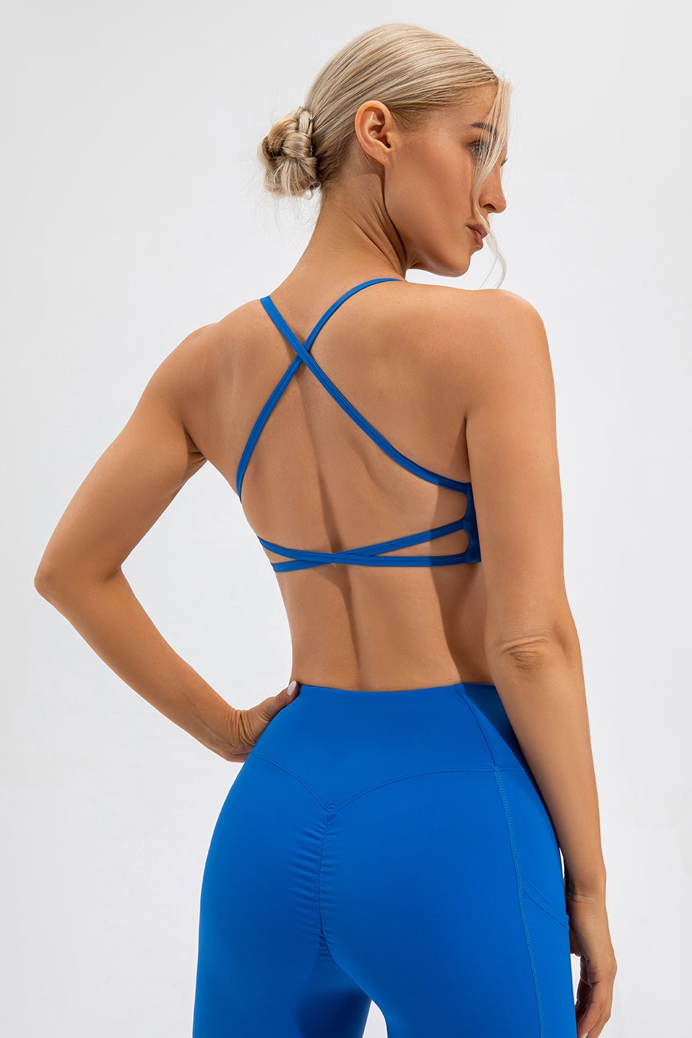 Crisscross Spaghetti Strap Active Cami - Admiresty