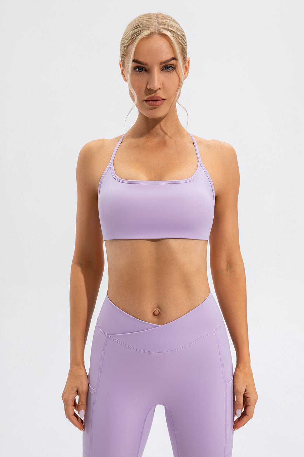 Crisscross Spaghetti Strap Active Cami - Admiresty