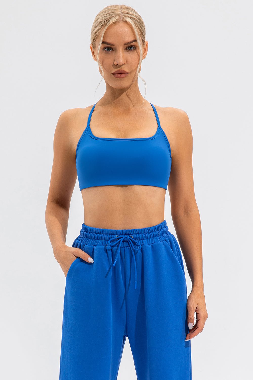 Crisscross Spaghetti Strap Active Cami - Admiresty