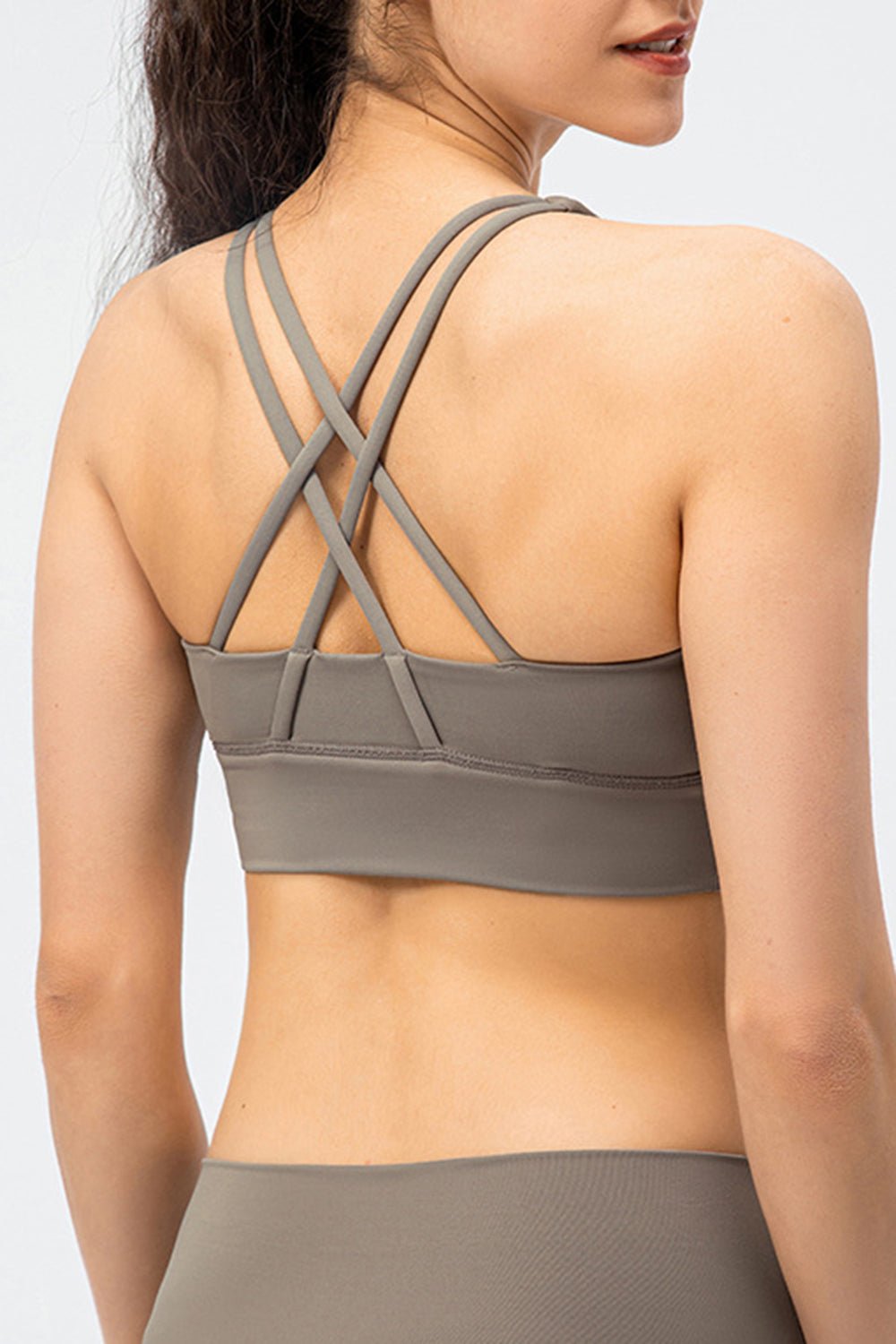 Crisscross Square Neck Active Tank - Admiresty