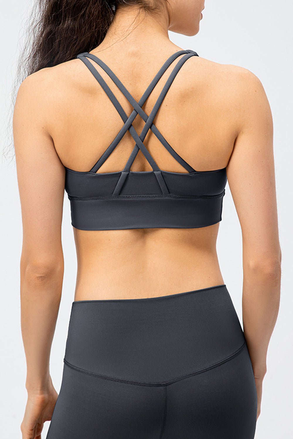 Crisscross Square Neck Active Tank - Admiresty