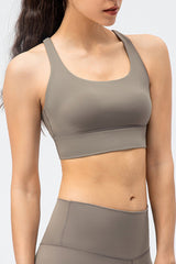 Crisscross Square Neck Active Tank - Admiresty