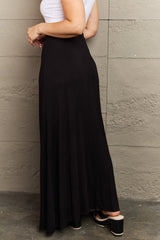 Culture Code For The Day Full Size Flare Maxi Skirt in Black - Admiresty