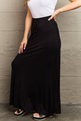 Culture Code For The Day Full Size Flare Maxi Skirt in Black - Admiresty