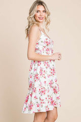 Culture Code Full Size Floral Frill Cami Dress - Admiresty