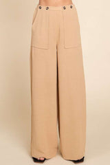 Culture Code Full Size High Waist Wide Leg Cargo Pants - Admiresty