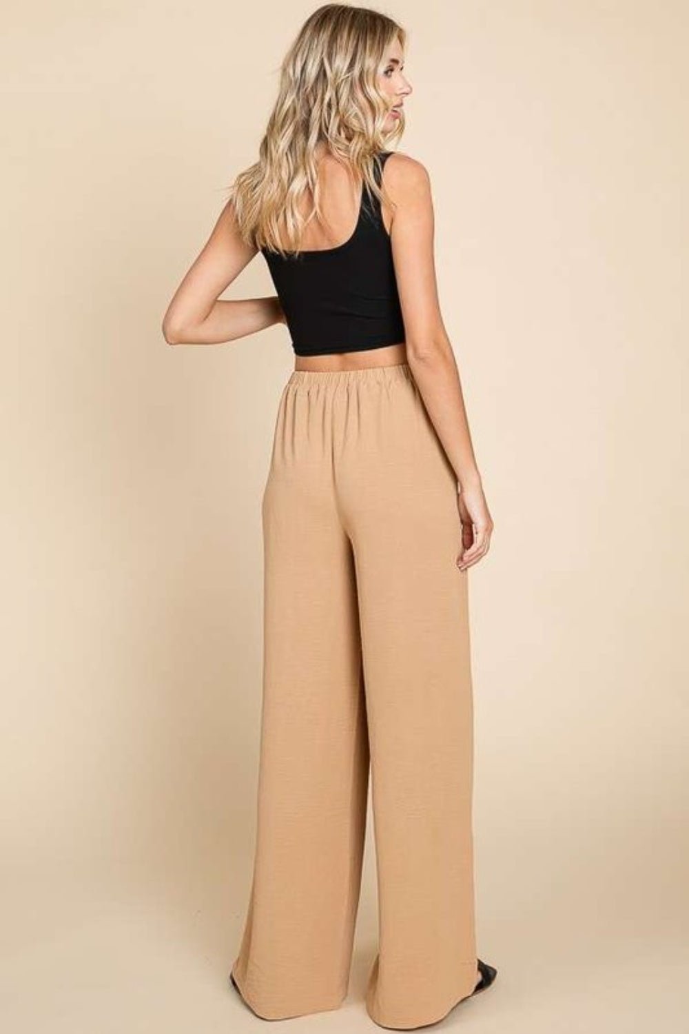 Culture Code Full Size High Waist Wide Leg Cargo Pants - Admiresty