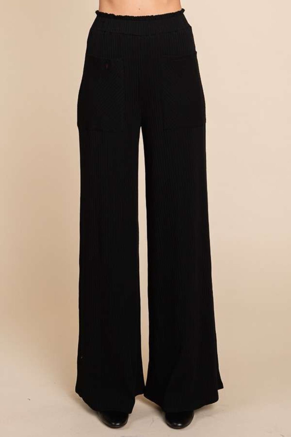 Culture Code Full Size High Waist Wide Leg Pants - Admiresty