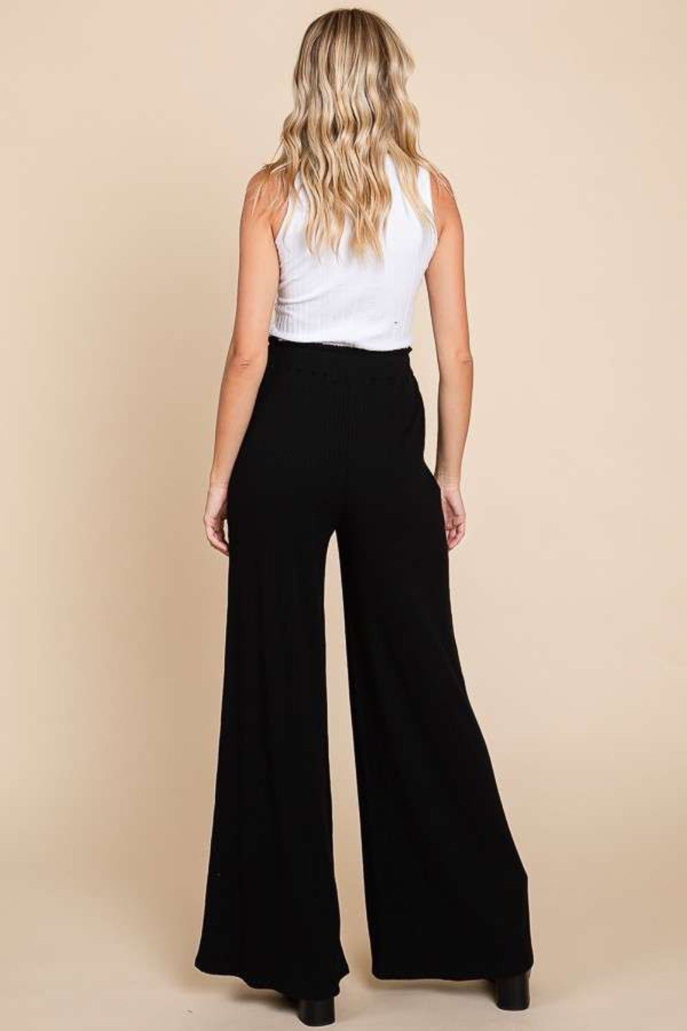 Culture Code Full Size High Waist Wide Leg Pants - Admiresty