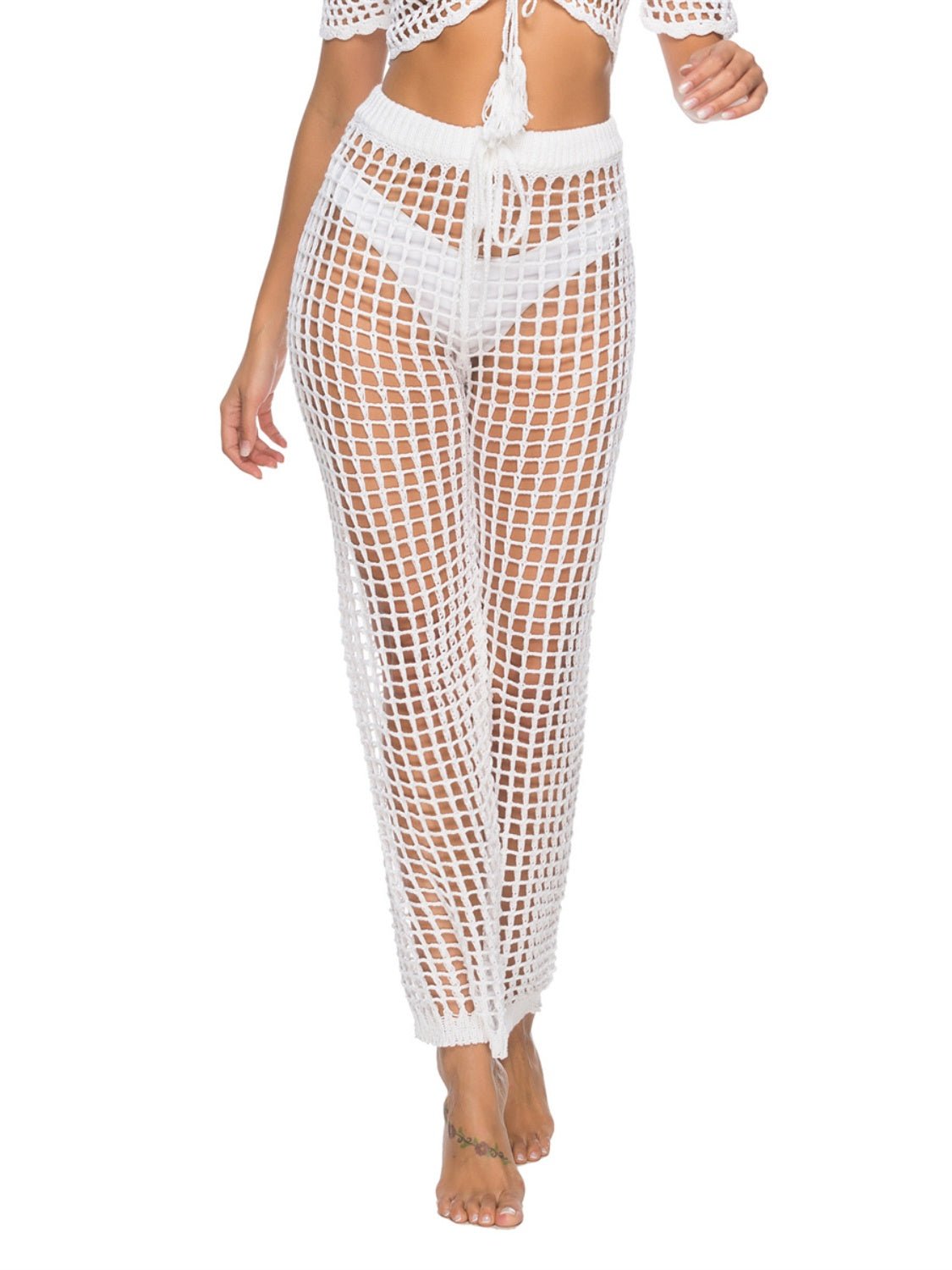 Cutout High Waist Swim Pants - Admiresty