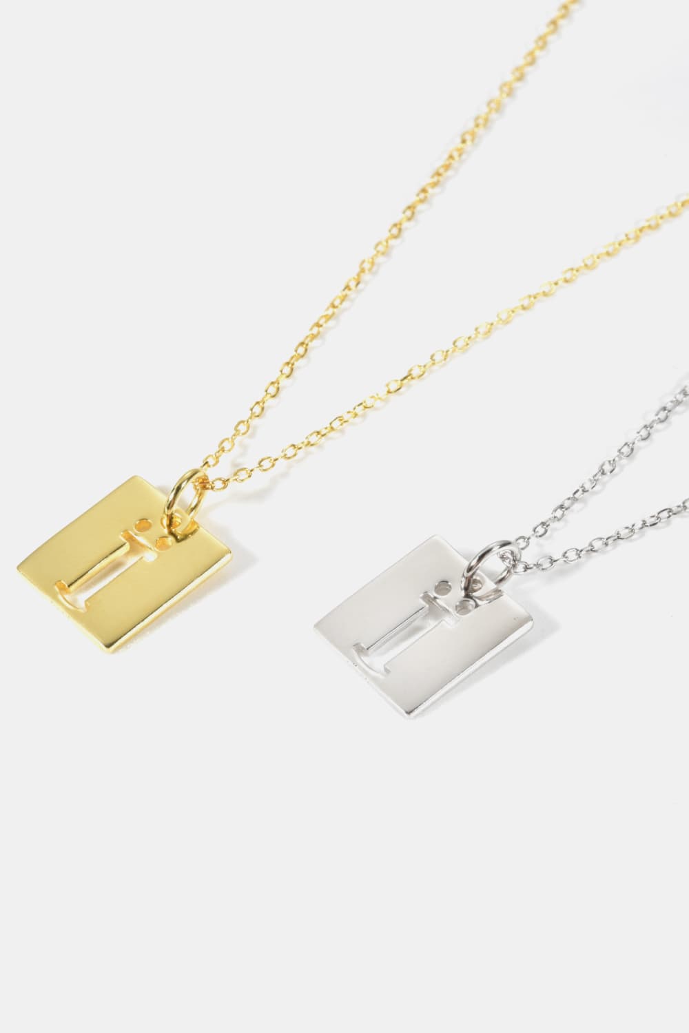 Cutout Rectangle Pendant Necklace - Admiresty