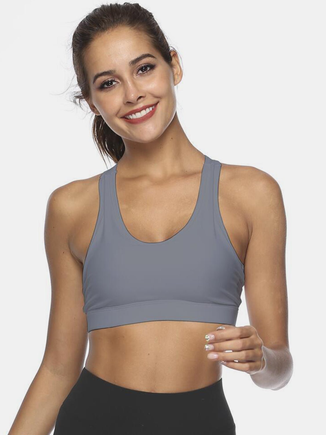 Cutout Scoop Neck Active Tank - Admiresty