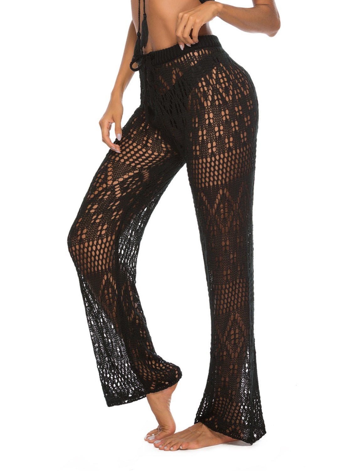 Cutout Straight Swim Pants - Admiresty