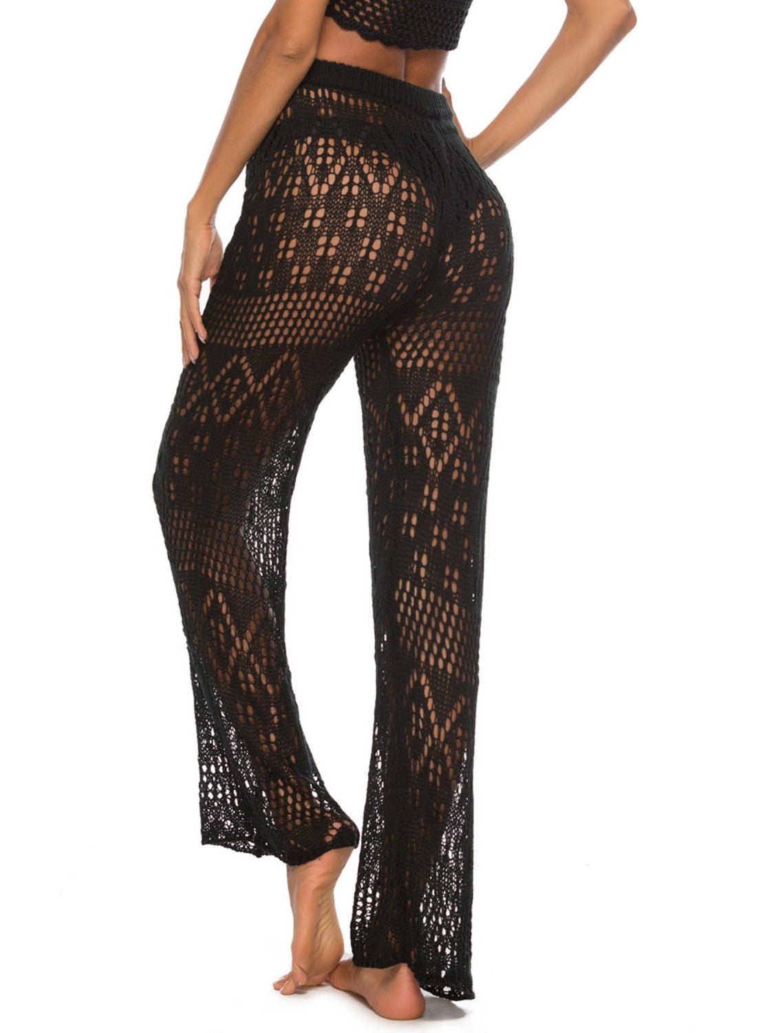 Cutout Straight Swim Pants - Admiresty