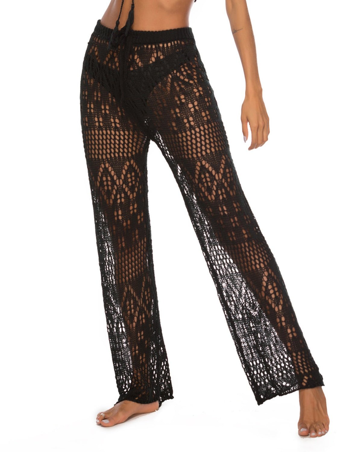 Cutout Straight Swim Pants - Admiresty