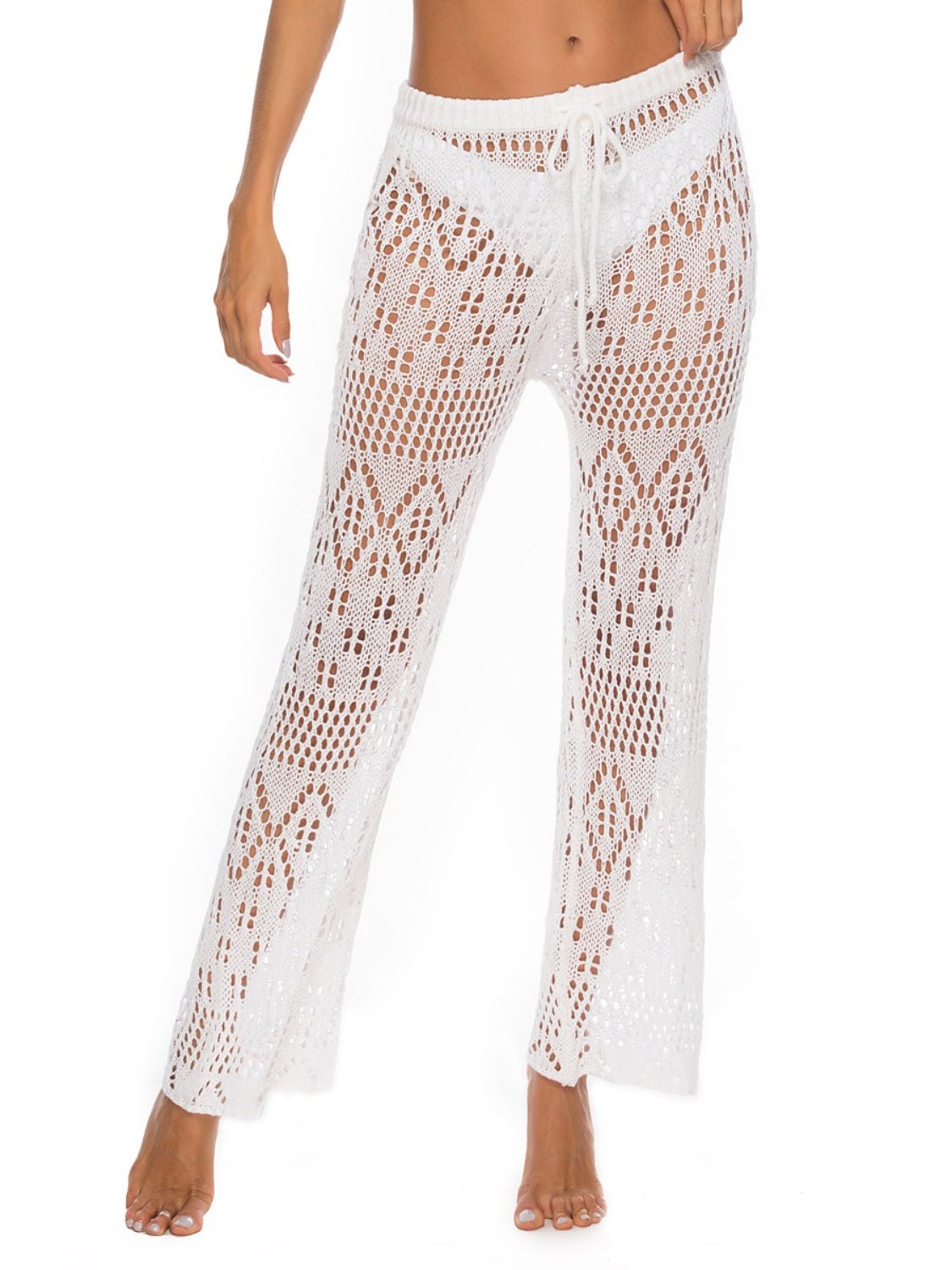 Cutout Straight Swim Pants - Admiresty