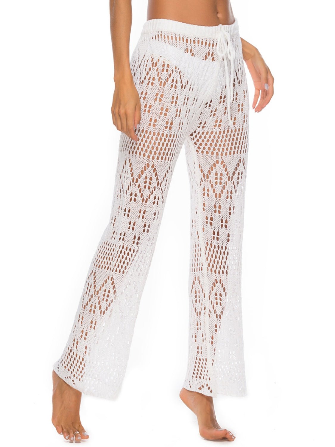 Cutout Straight Swim Pants - Admiresty