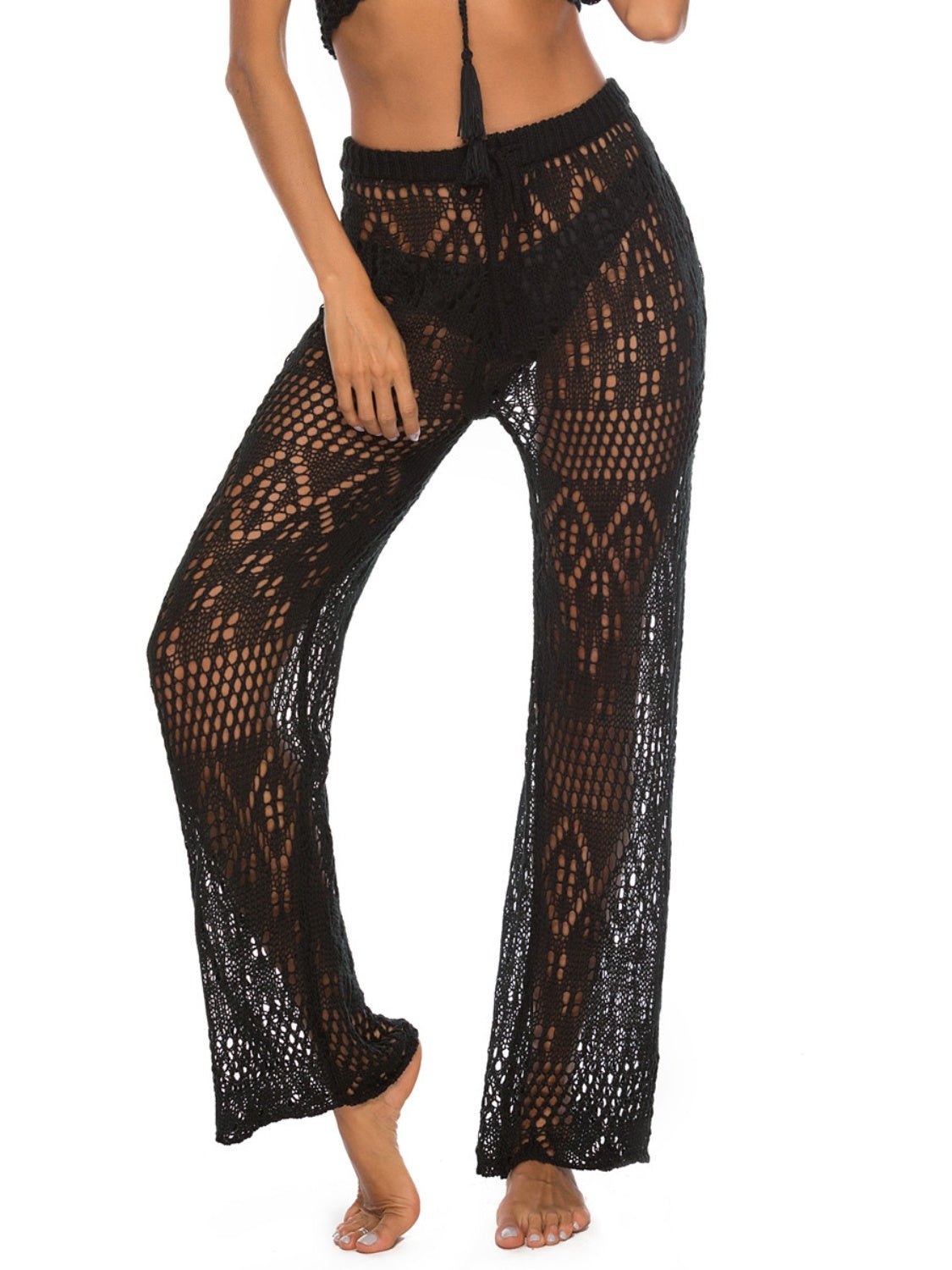 Cutout Straight Swim Pants - Admiresty