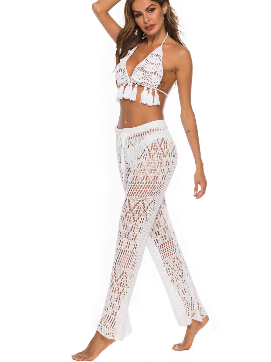 Cutout Straight Swim Pants - Admiresty