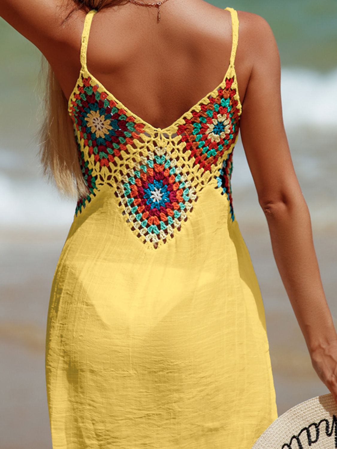 Cutout V - Neck Cover - Up Dress - Admiresty