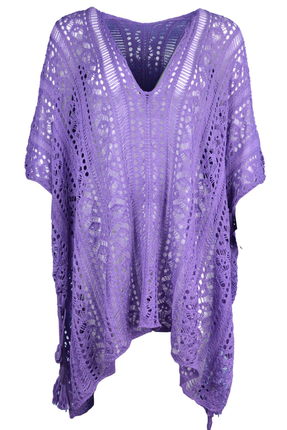 Cutout V - Neck Cover - Up with Tassel - Admiresty