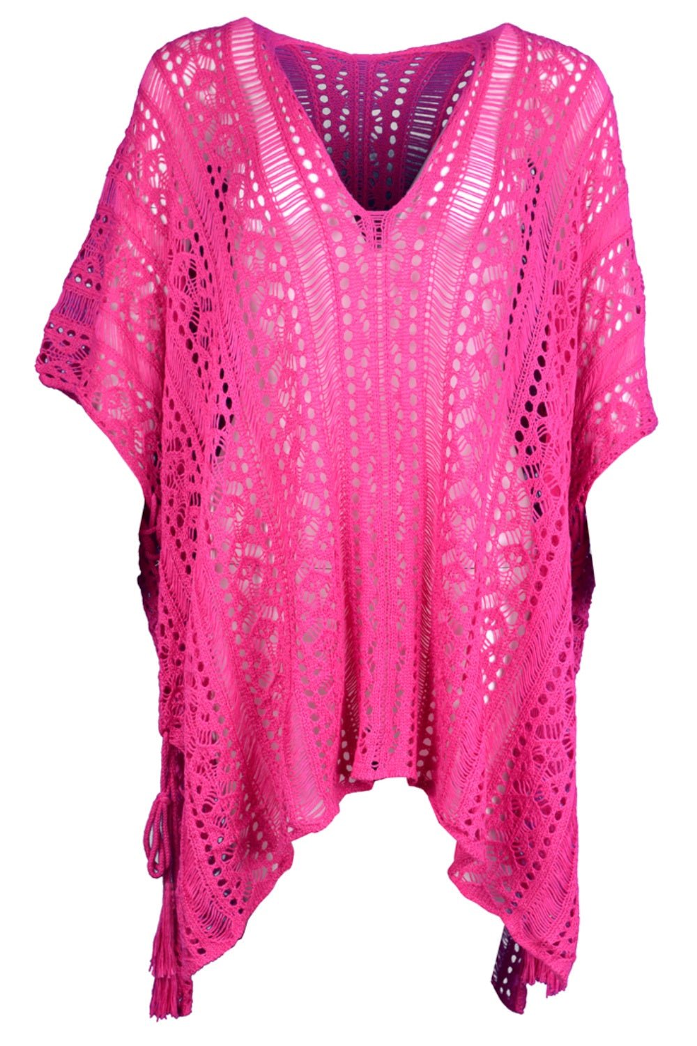 Cutout V - Neck Cover - Up with Tassel - Admiresty