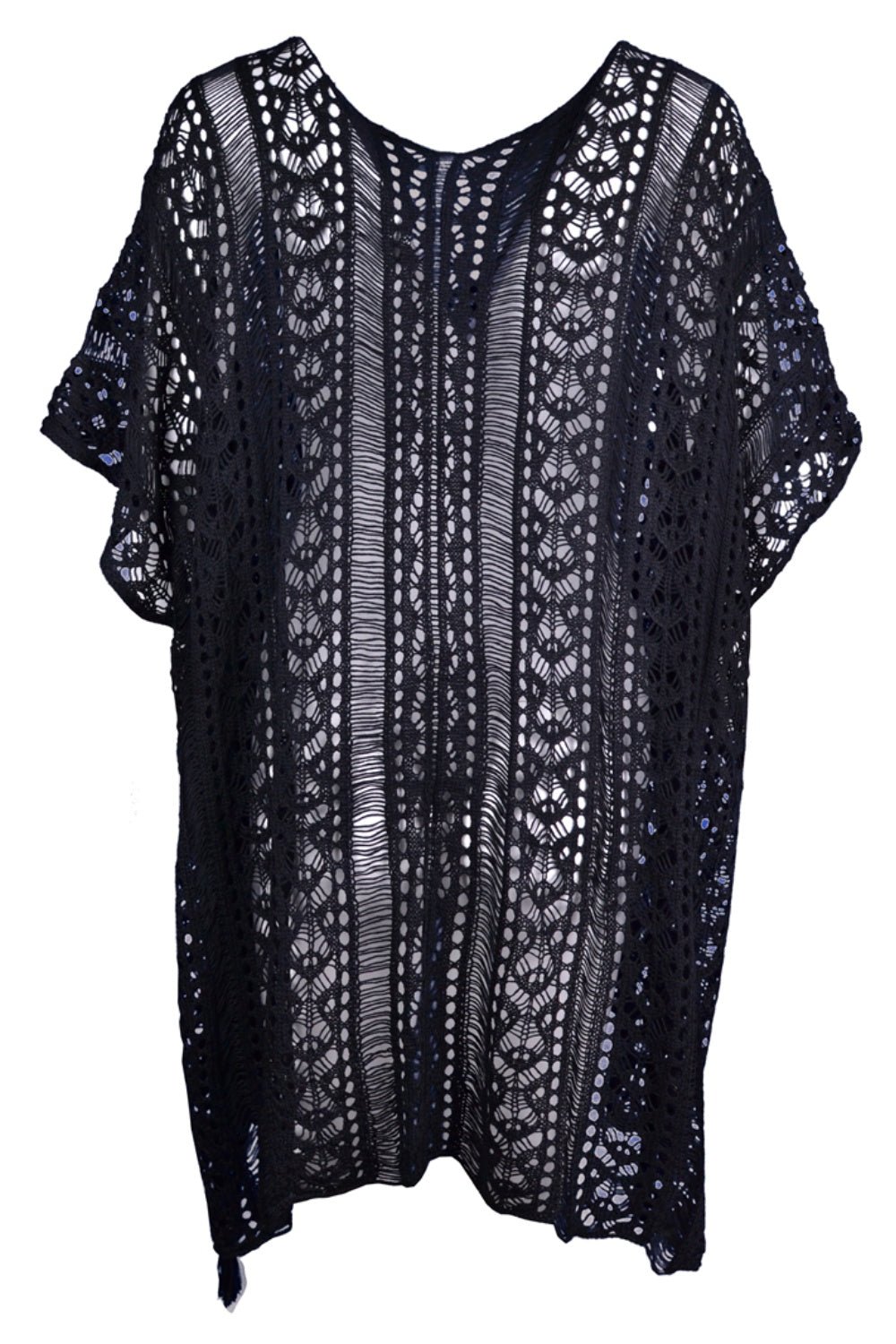 Cutout V - Neck Cover - Up with Tassel - Admiresty