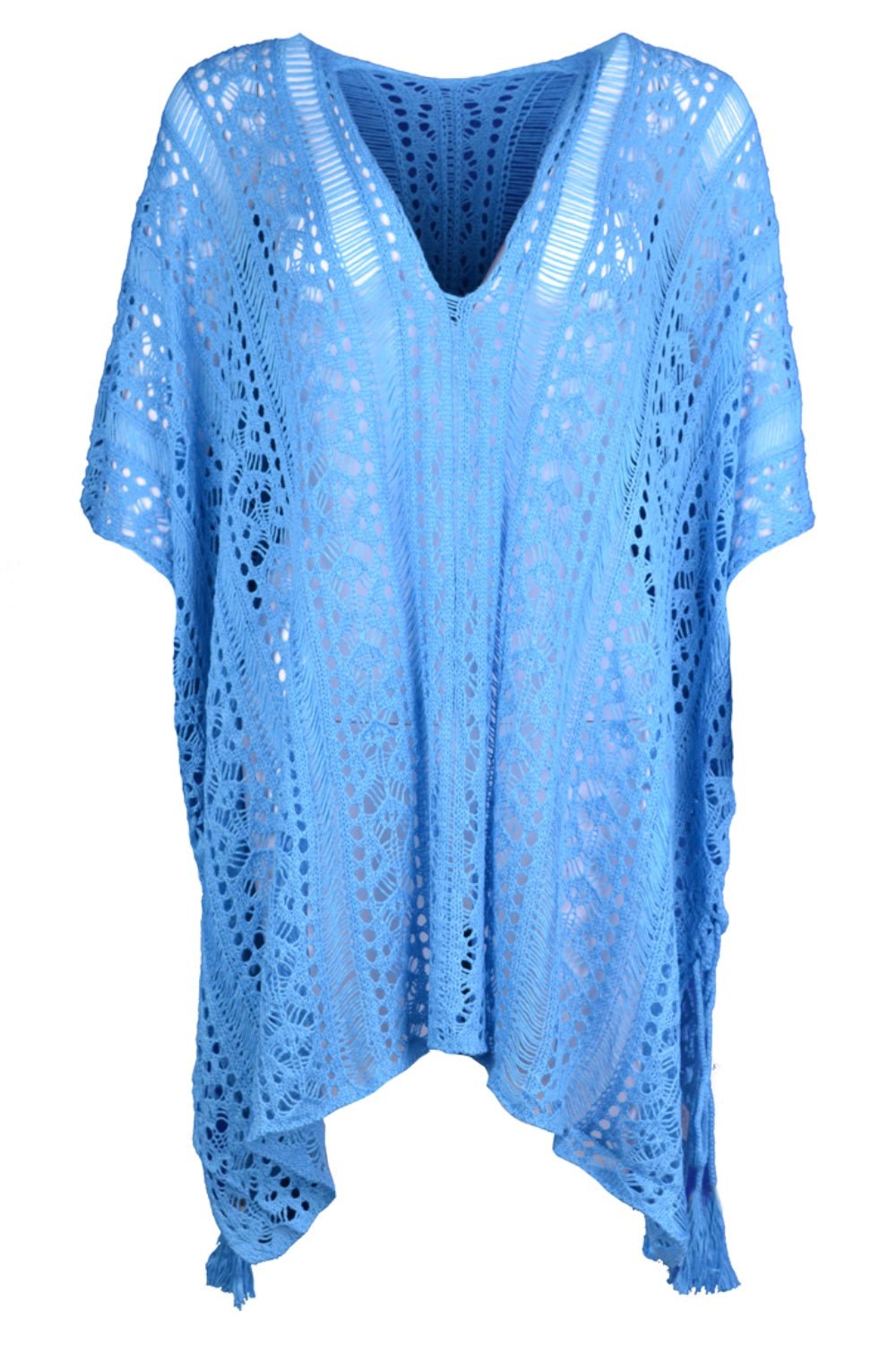 Cutout V - Neck Cover - Up with Tassel - Admiresty