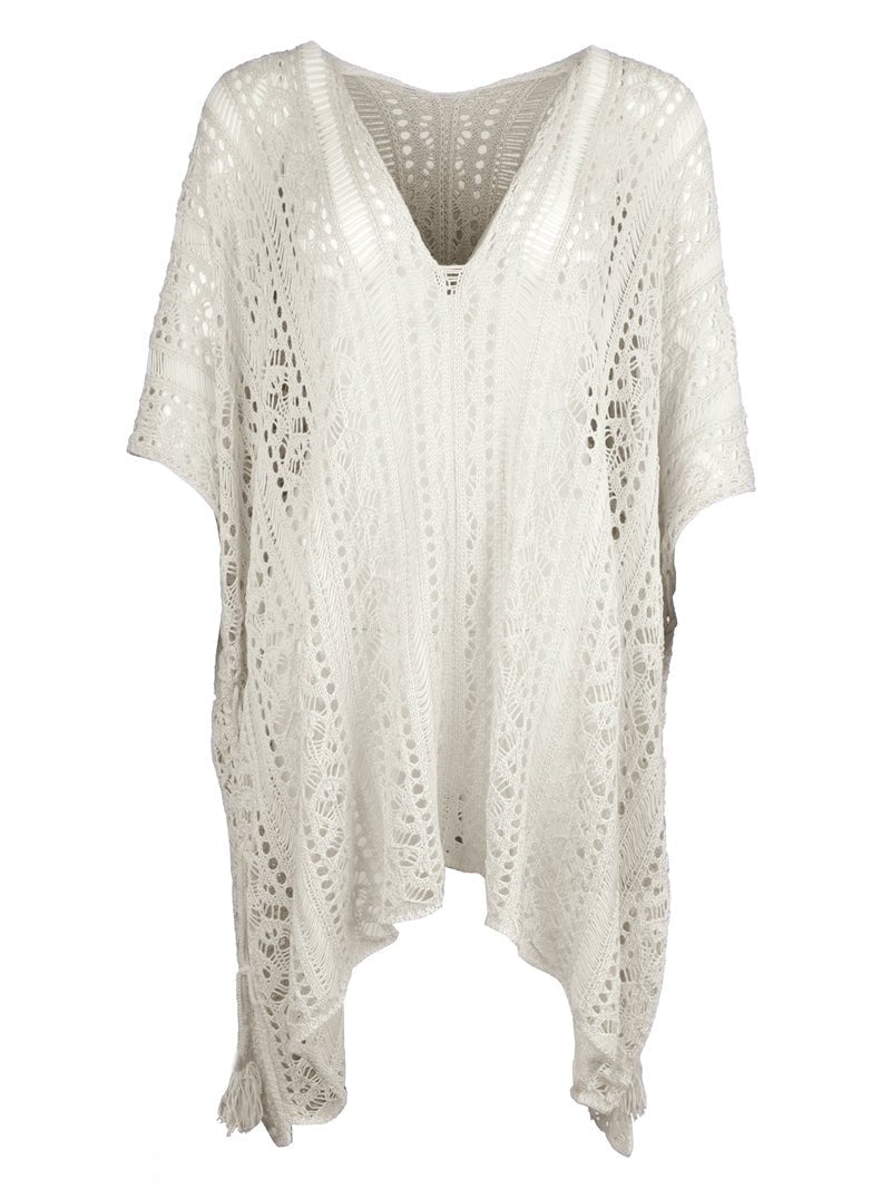 Cutout V - Neck Cover - Up with Tassel - Admiresty