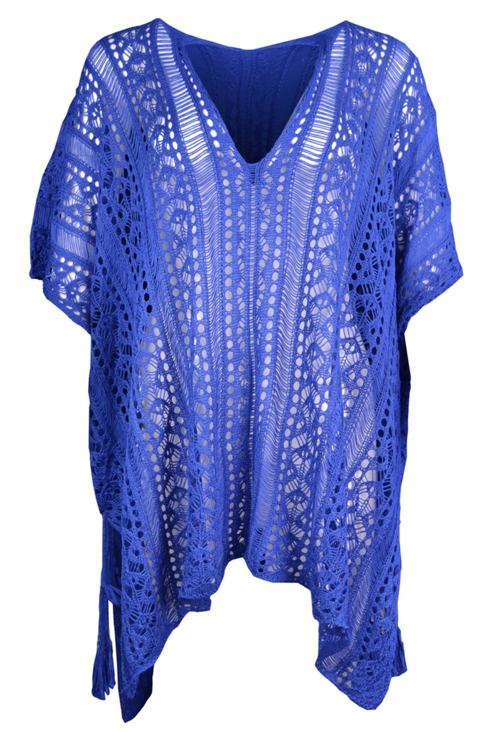 Cutout V - Neck Cover - Up with Tassel - Admiresty