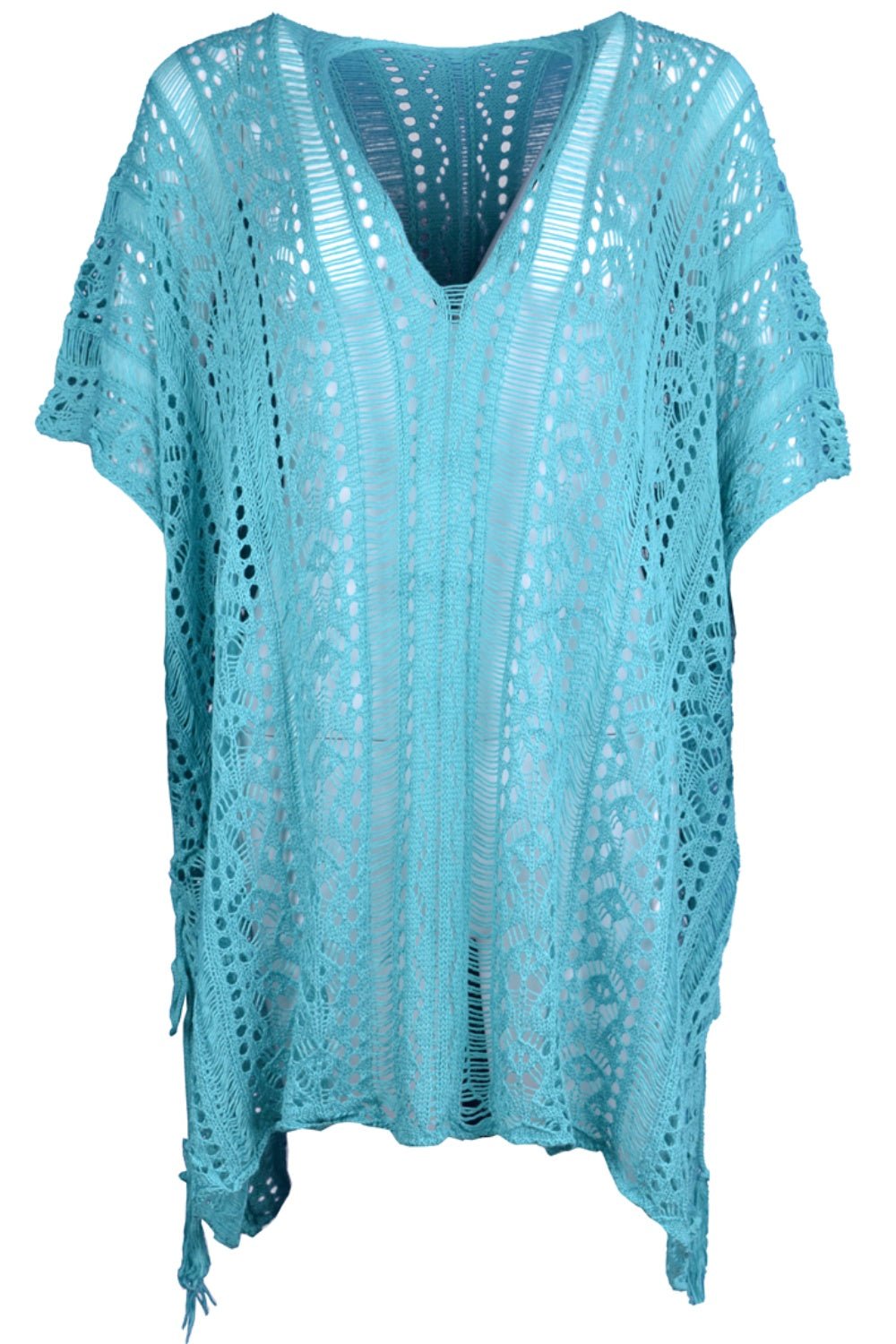 Cutout V - Neck Cover - Up with Tassel - Admiresty