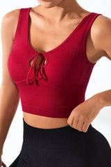 Cutout Wide Strap Active Tank - Admiresty