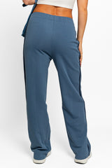 Tasha Apparel High Waisted Side Stripes Straight Track Sweatpants