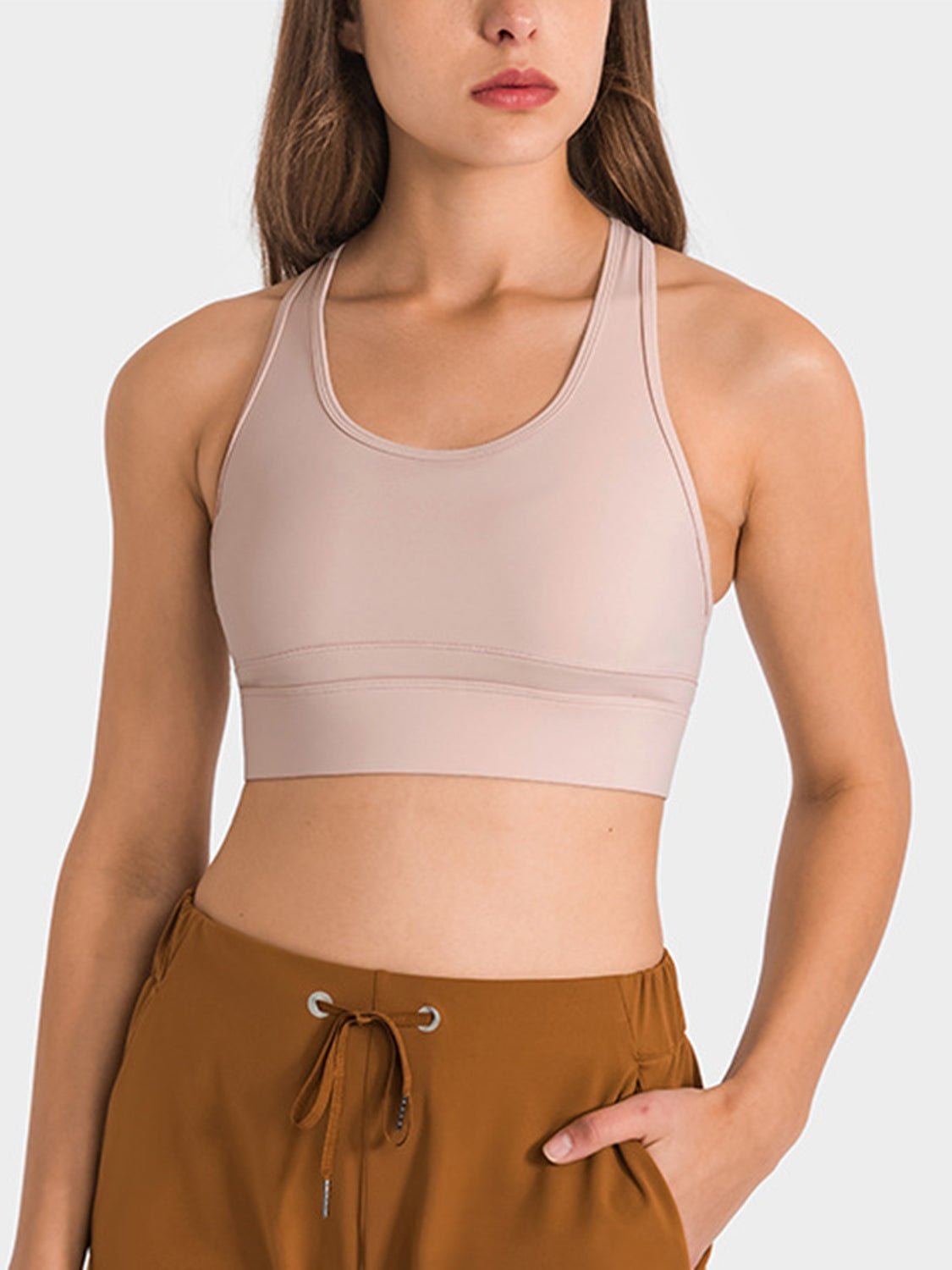 Double Take Round Neck Racerback Cropped Tank - Admiresty