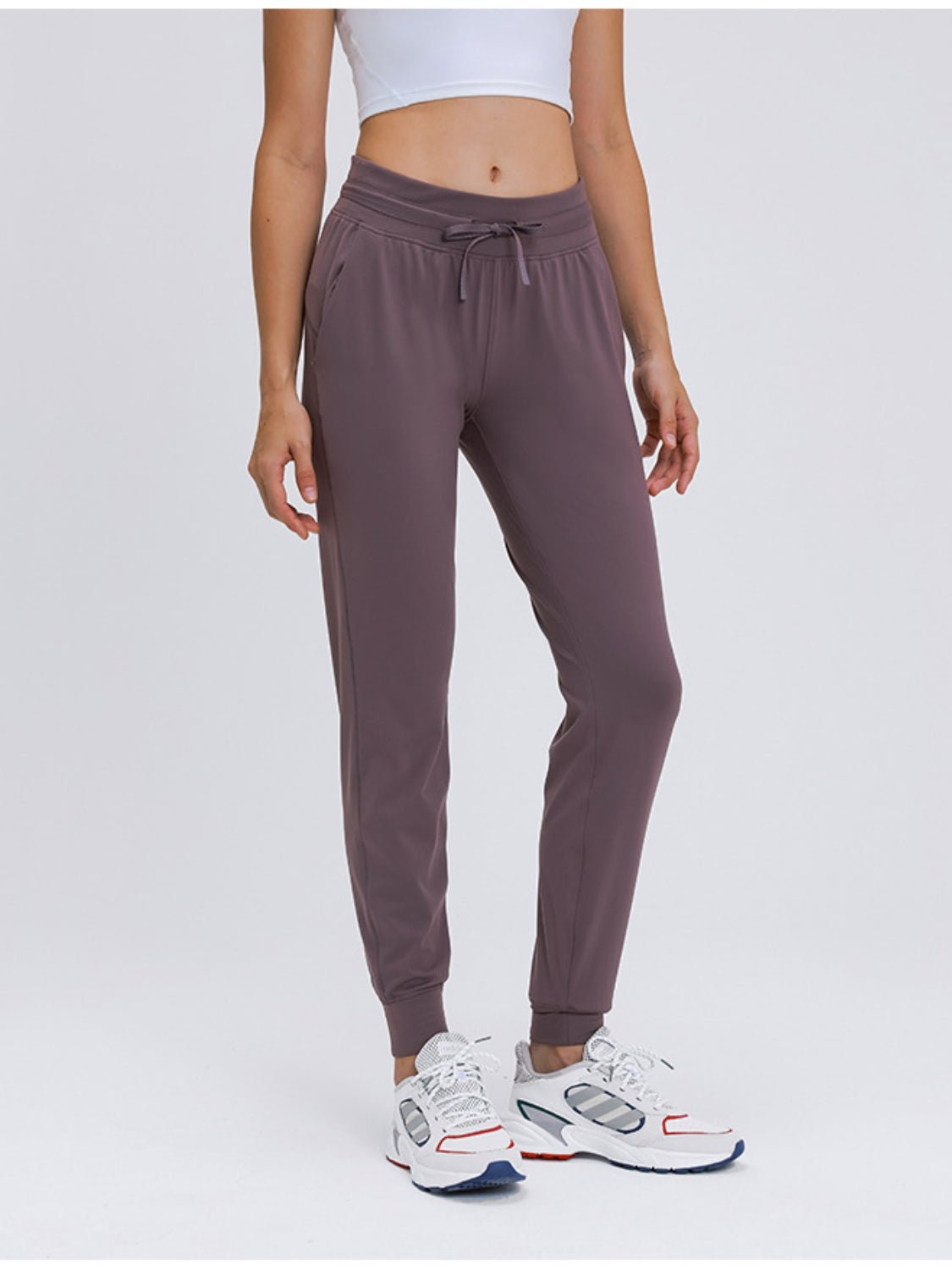 Double Take Tied Joggers with Pockets - Admiresty