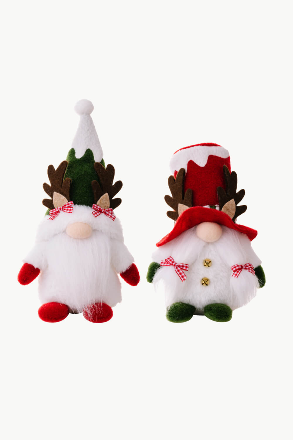 Paquete de 2 gnomos navideños de renos