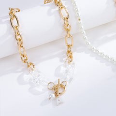 Gold-Plated Letter A Necklace