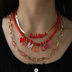 18K Gold - Plated Triple - Layered Necklace - Admiresty