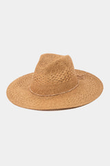 Sombrero de sol trenzado de paja Fame