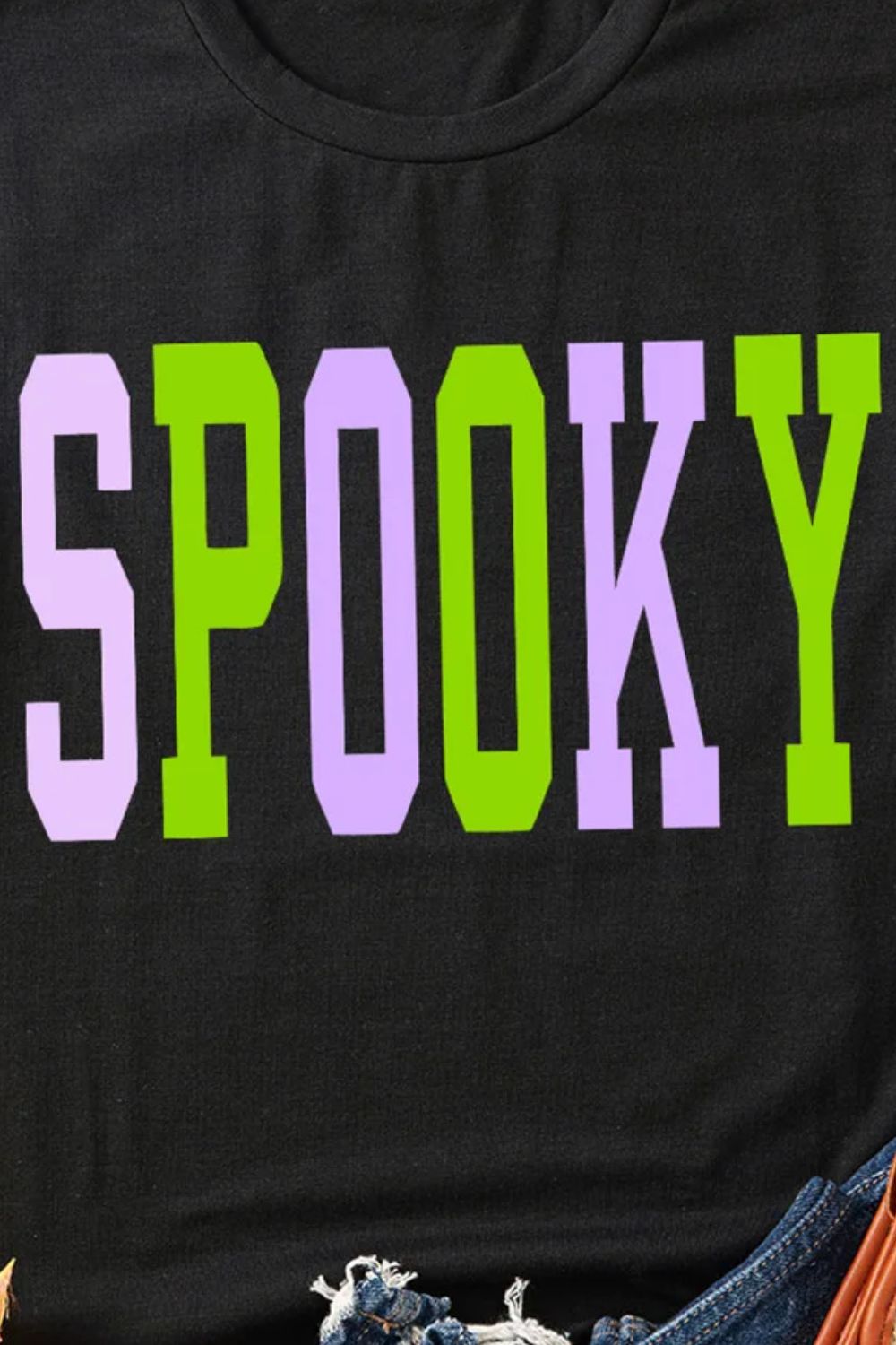 Camiseta de manga corta y cuello redondo SPOOKY