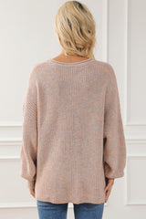 Round Neck Drop Shoulder Sweater