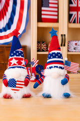 Gnomos de punto para decorar el Día de la Independencia, 2 piezas